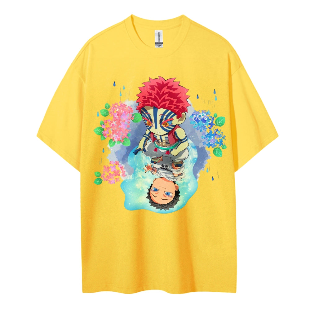 Demon Slayer: Cotton Unisex Crew Neck Anime T-Shirt