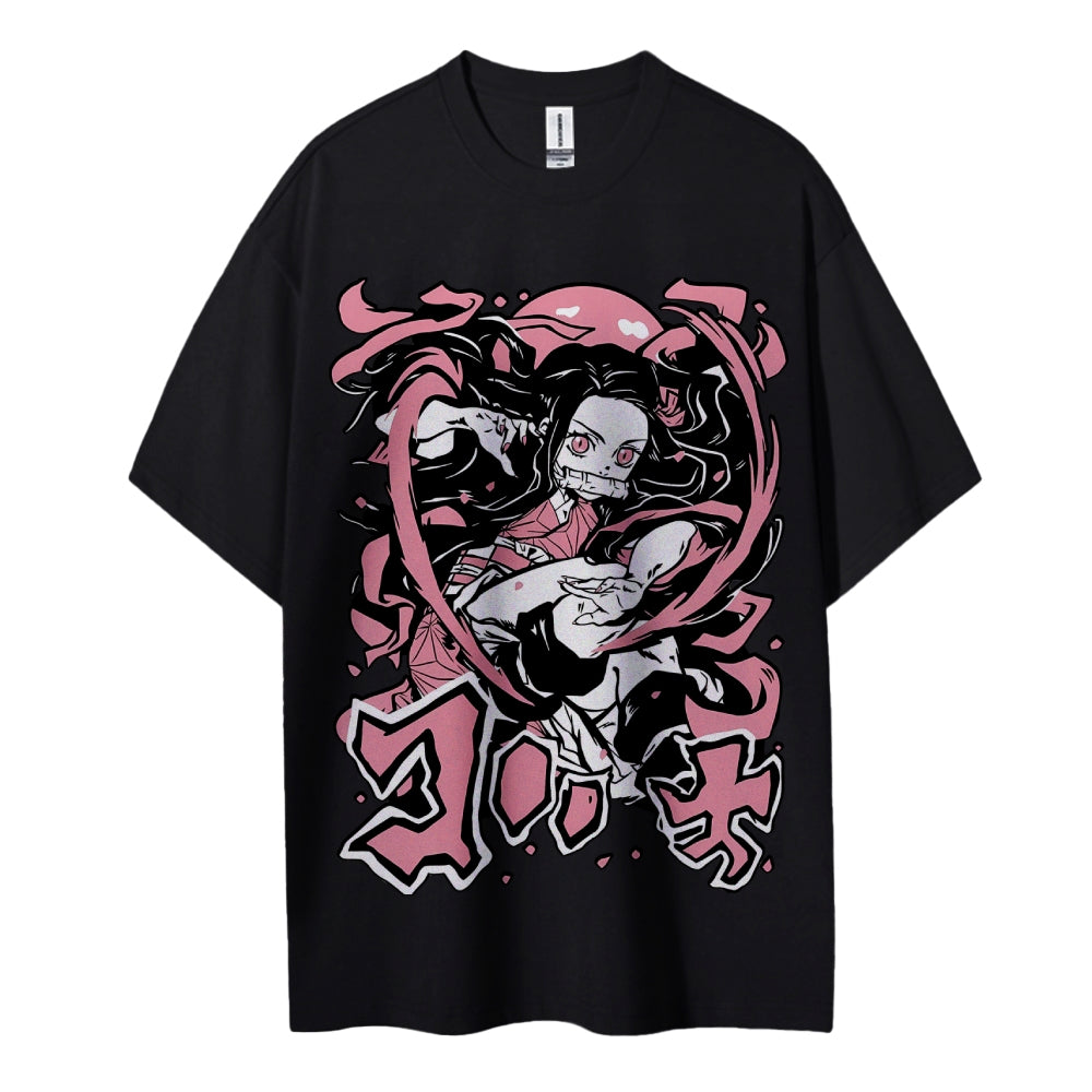 Demon Slayer: Kimetsu no Yaiba - Cotton Unisex Crew Neck Anime T-Shirt