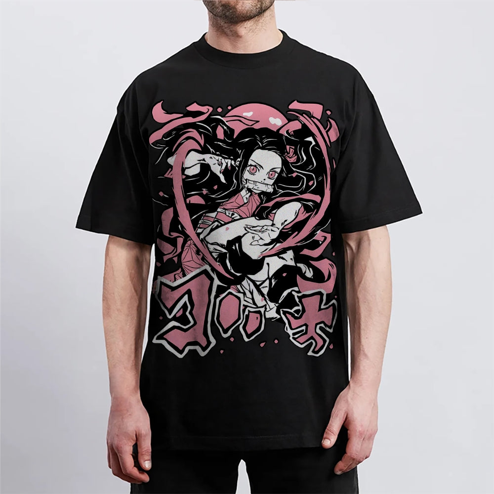 Demon Slayer: Kimetsu no Yaiba - Cotton Unisex Crew Neck Anime T-Shirt