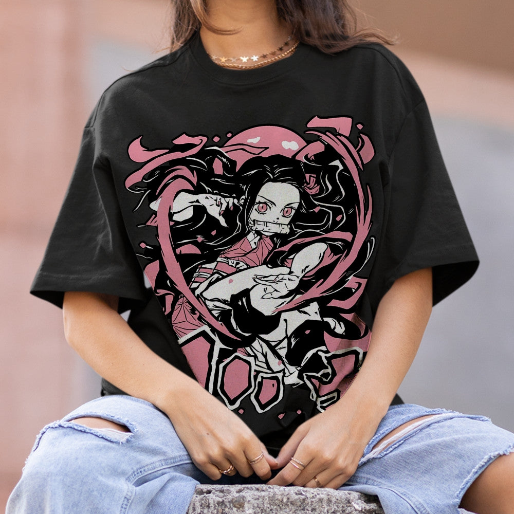 Demon Slayer: Kimetsu no Yaiba - Cotton Unisex Crew Neck Anime T-Shirt