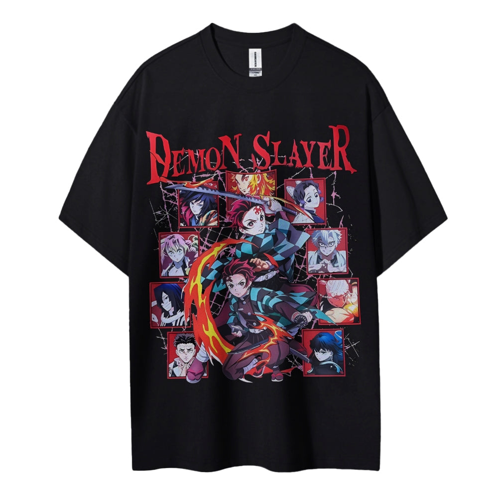 Demon Slayer Cotton Unisex Crew Neck Anime T-Shirt