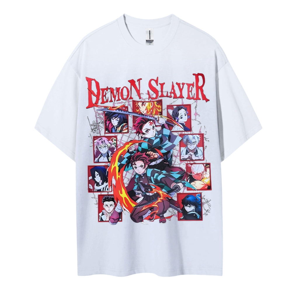Demon Slayer Cotton Unisex Crew Neck Anime T-Shirt