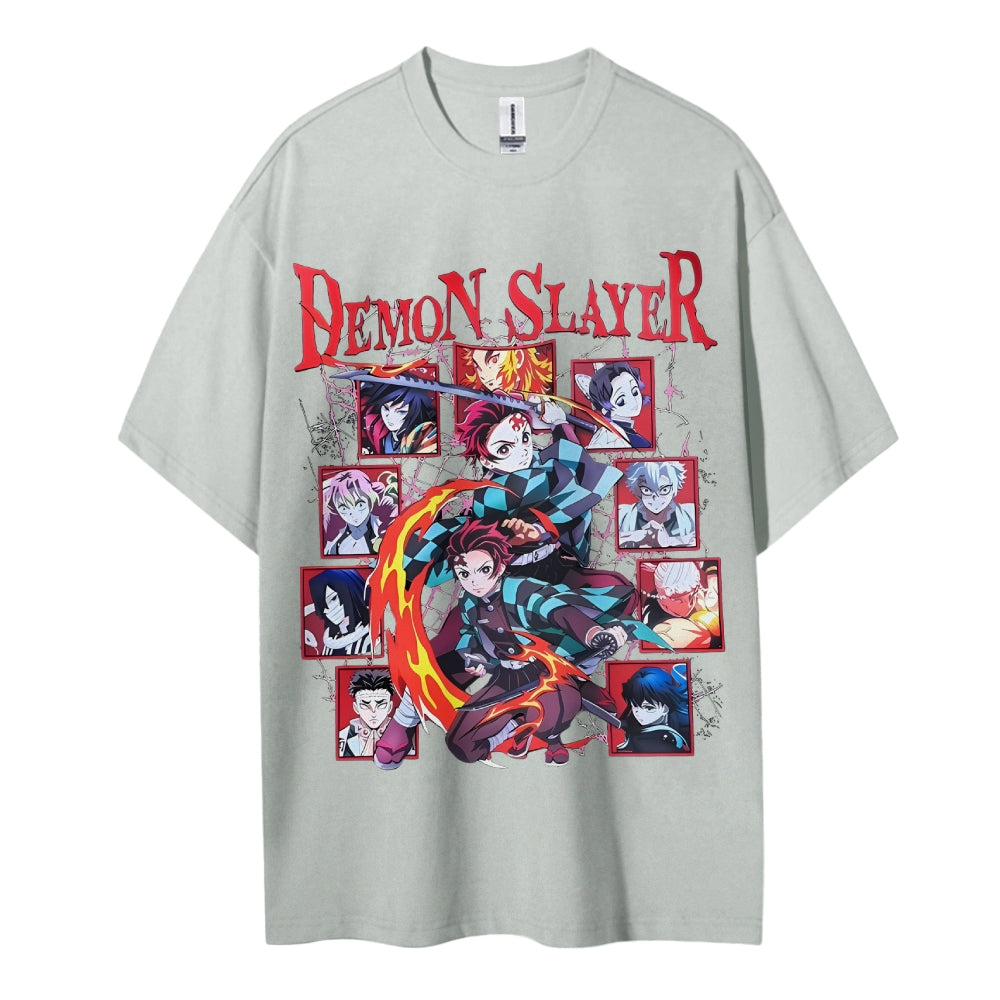 Demon Slayer Cotton Unisex Crew Neck Anime T-Shirt