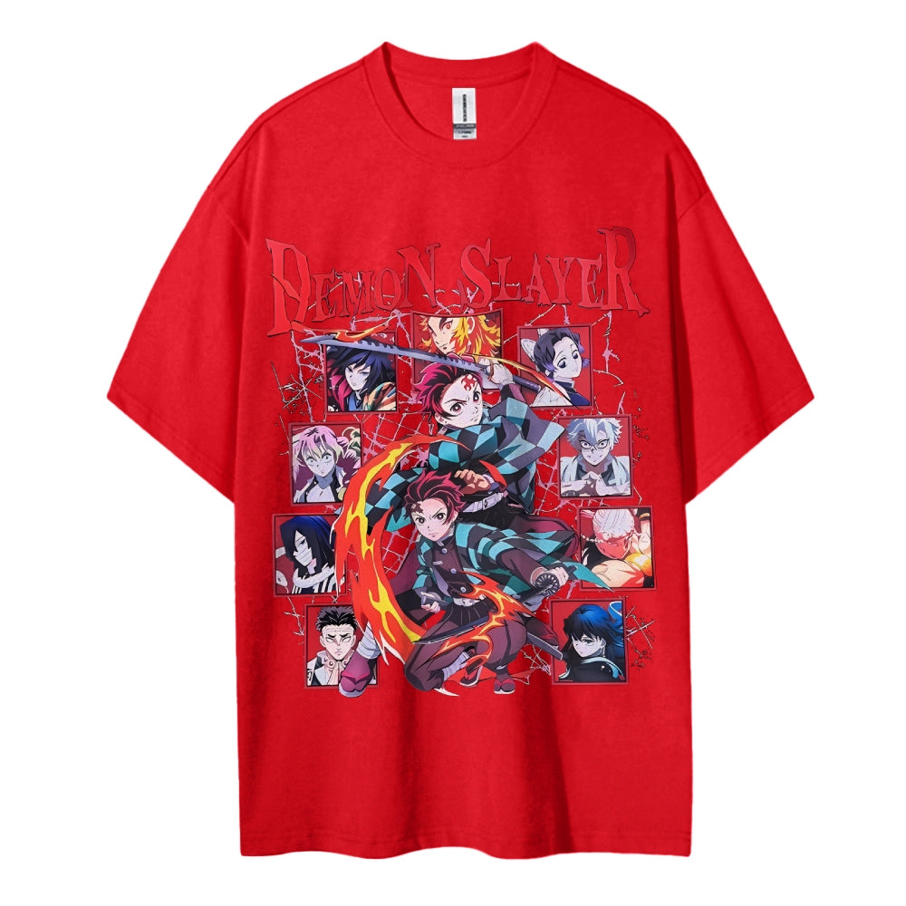 Demon Slayer Cotton Unisex Crew Neck Anime T-Shirt