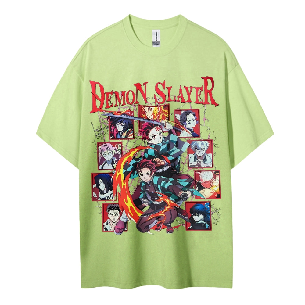 Demon Slayer Cotton Unisex Crew Neck Anime T-Shirt