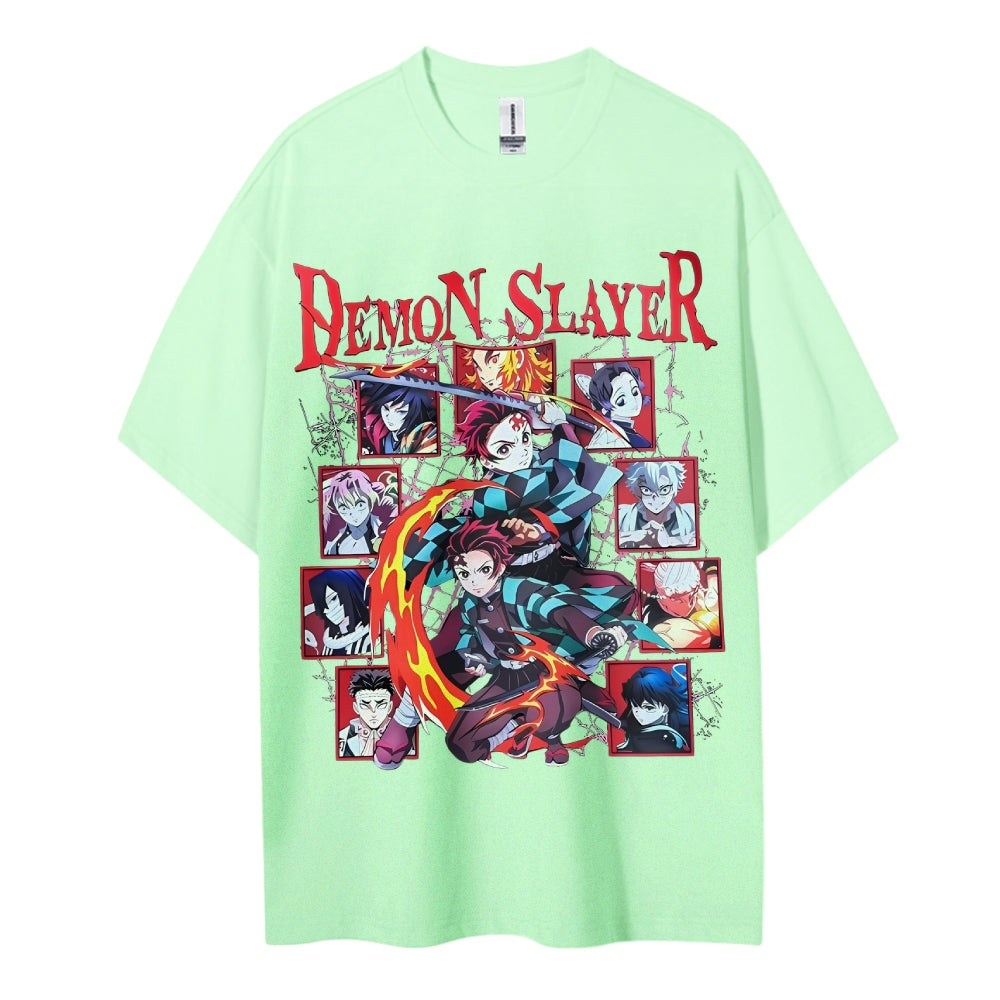 Demon Slayer Cotton Unisex Crew Neck Anime T-Shirt