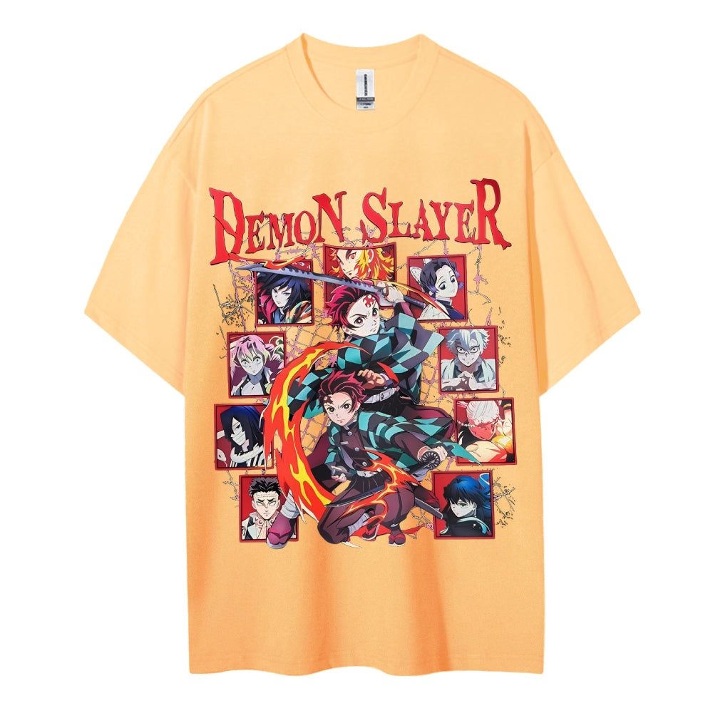 Demon Slayer Cotton Unisex Crew Neck Anime T-Shirt