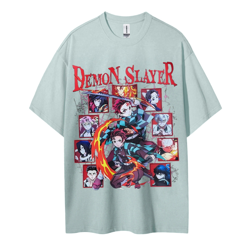 Demon Slayer Cotton Unisex Crew Neck Anime T-Shirt