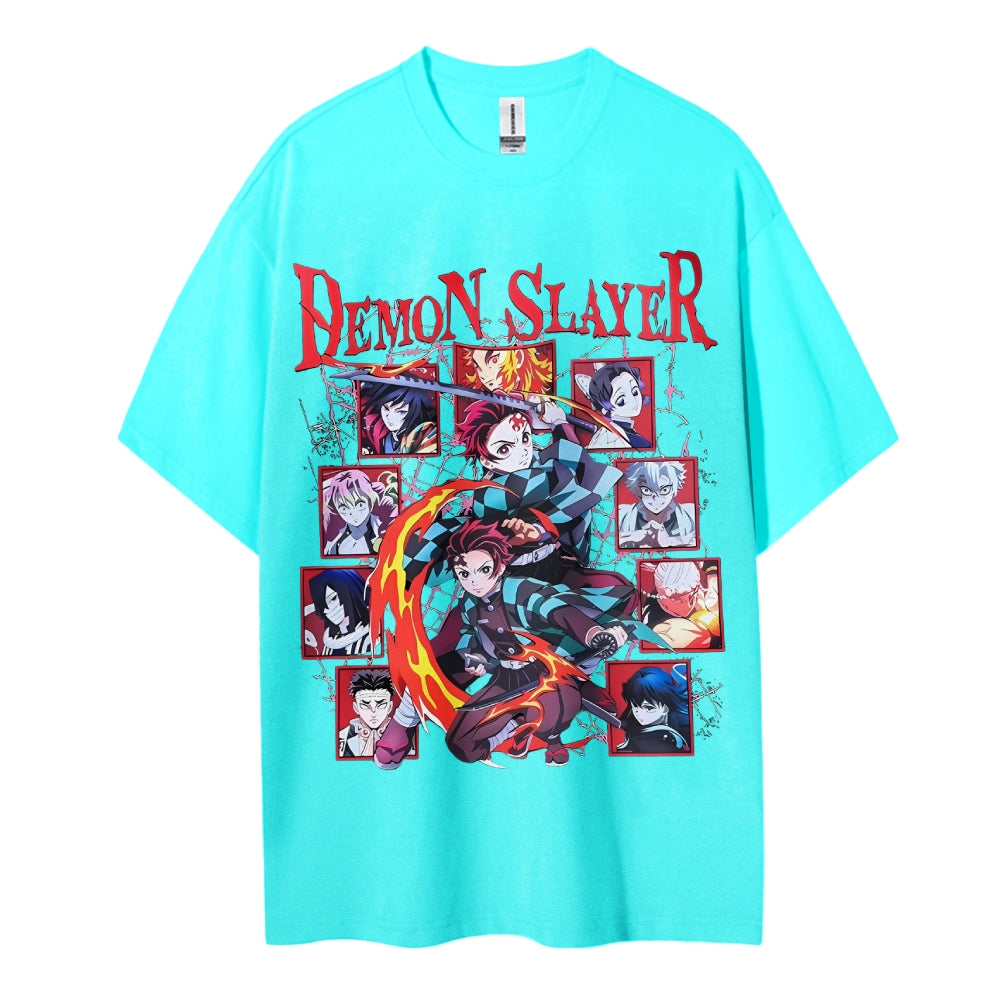 Demon Slayer Cotton Unisex Crew Neck Anime T-Shirt