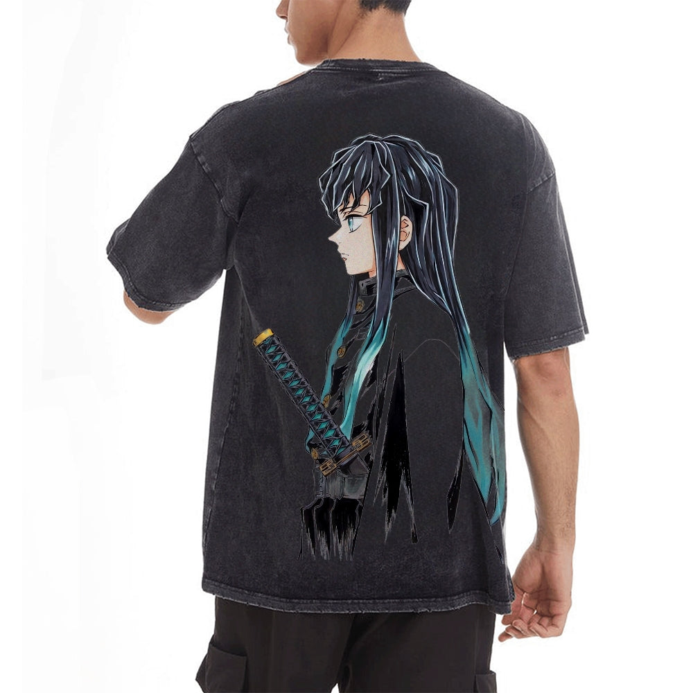Vintage Oversized T-Shirt Demon Slayer