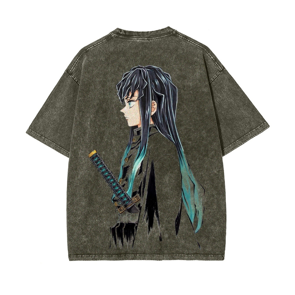 Vintage Oversized T-Shirt Demon Slayer