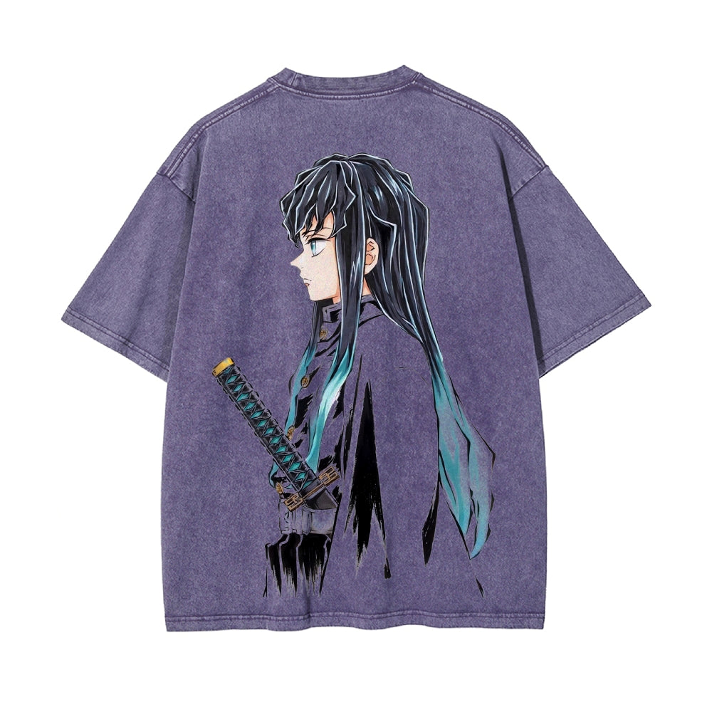 Vintage Oversized T-Shirt Demon Slayer