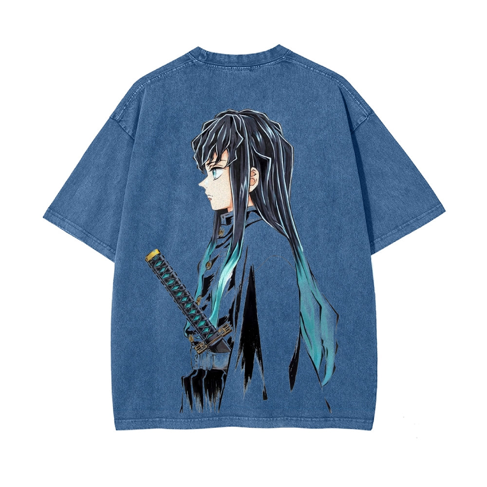 Vintage Oversized T-Shirt Demon Slayer