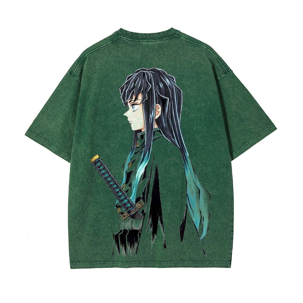 Vintage Oversized T-Shirt Demon Slayer