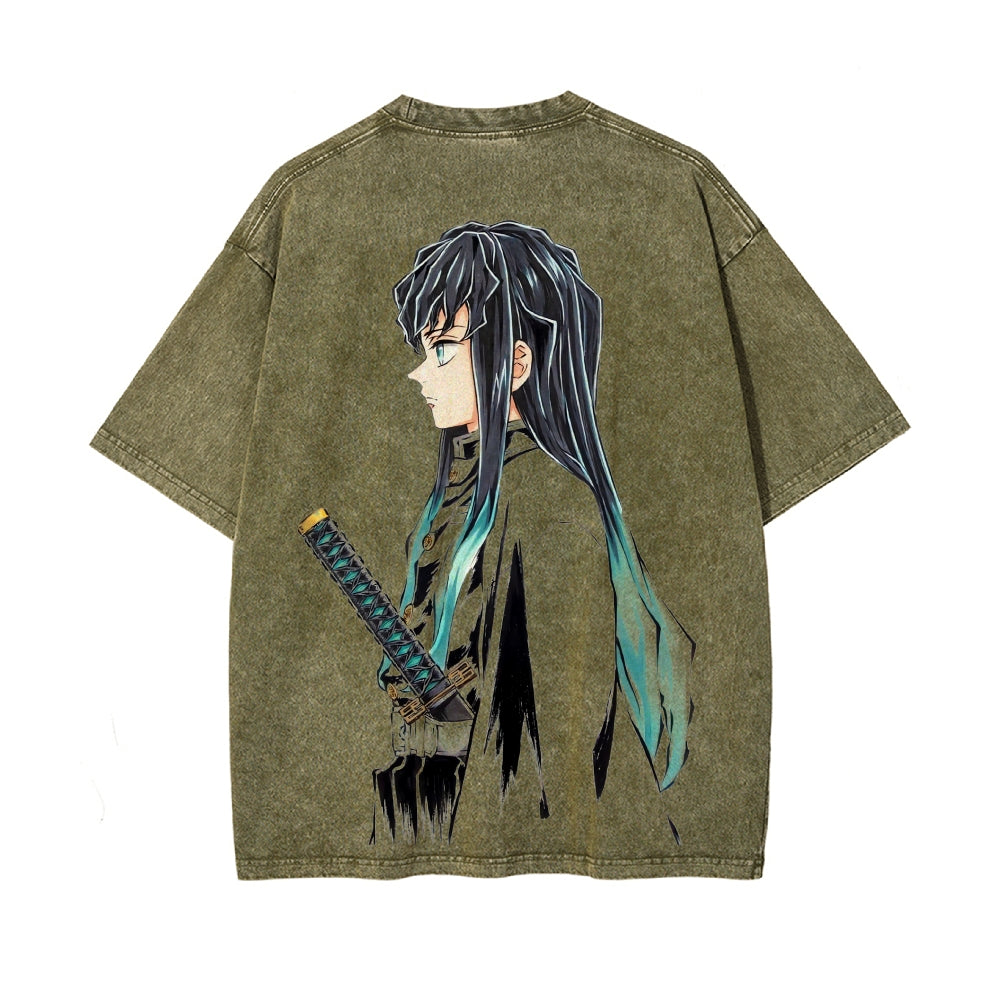 Vintage Oversized T-Shirt Demon Slayer