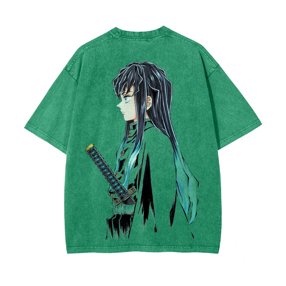 Vintage Oversized T-Shirt Demon Slayer