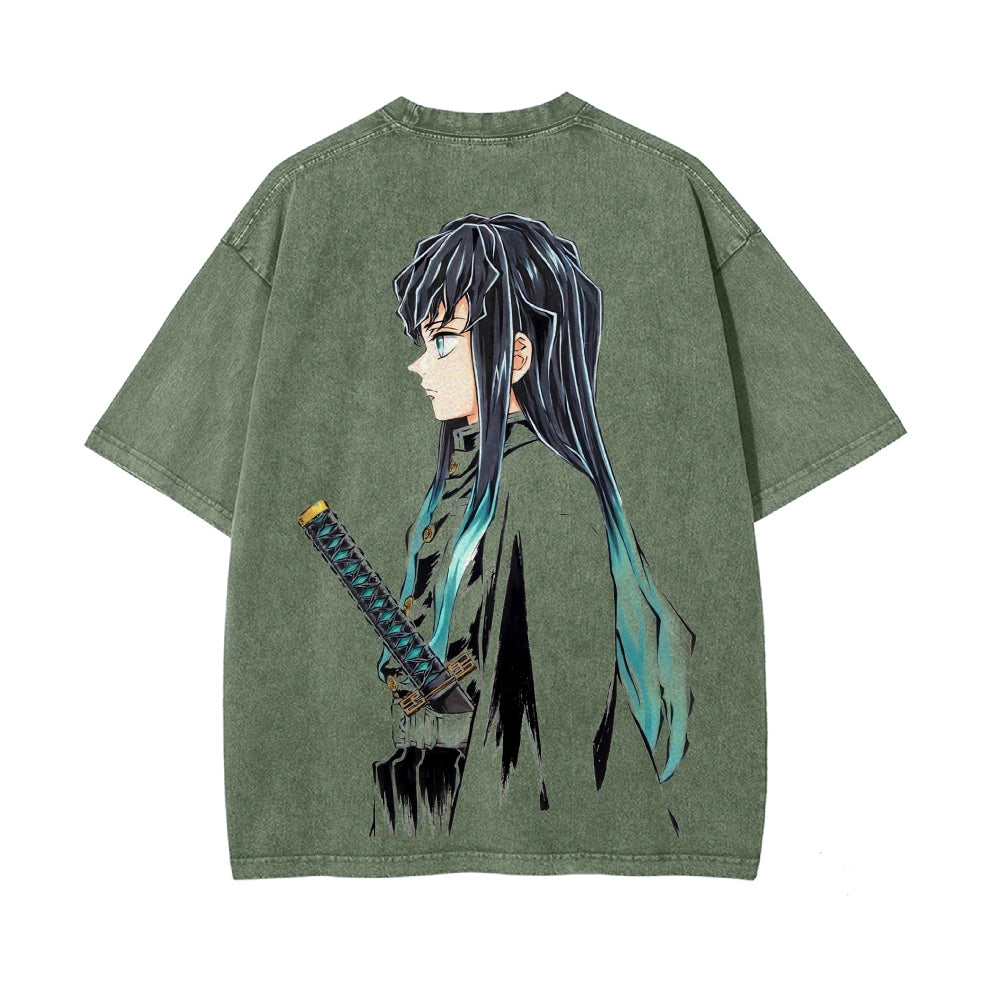 Vintage Oversized T-Shirt Demon Slayer