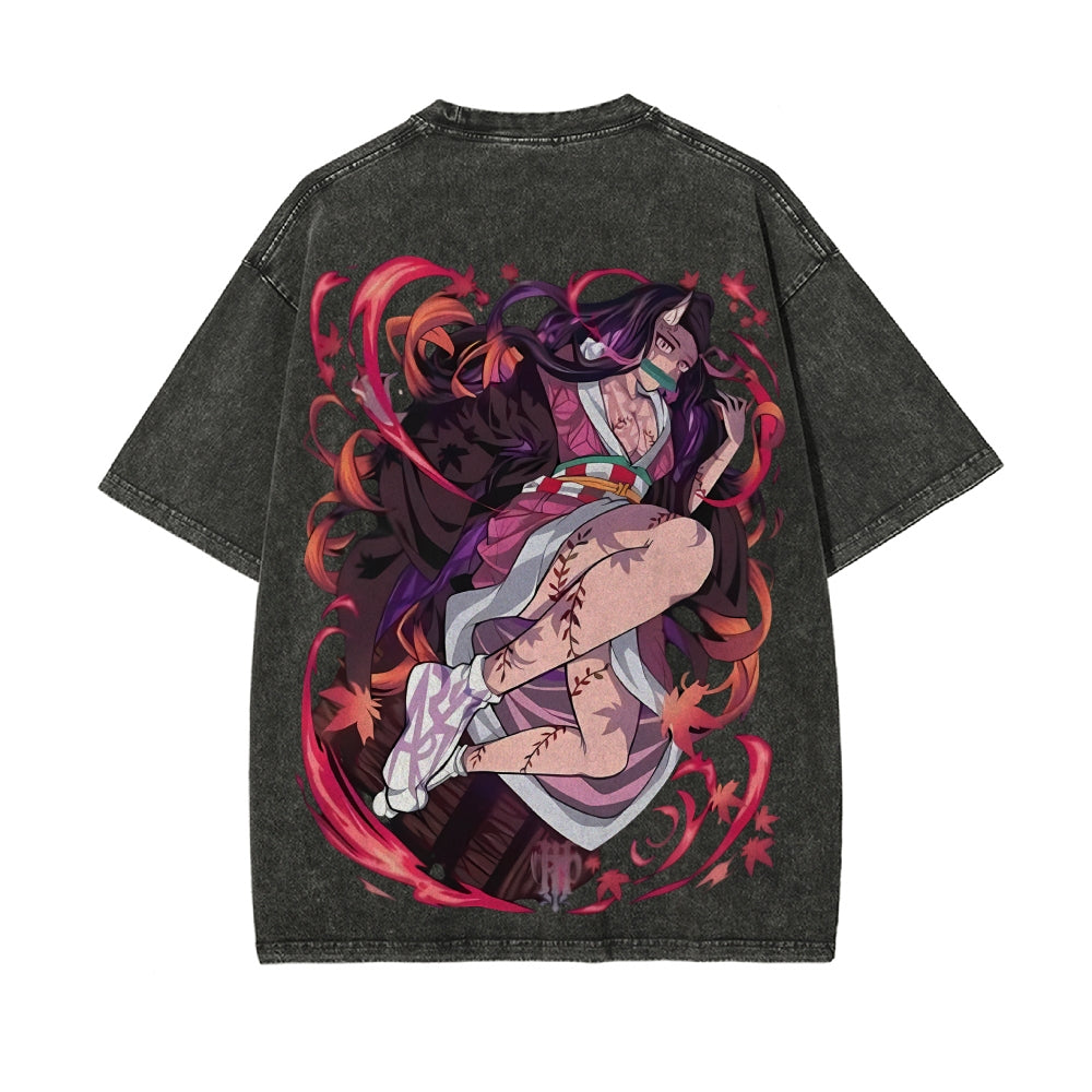 Vintage Oversized T-Shirt Demon Slayer