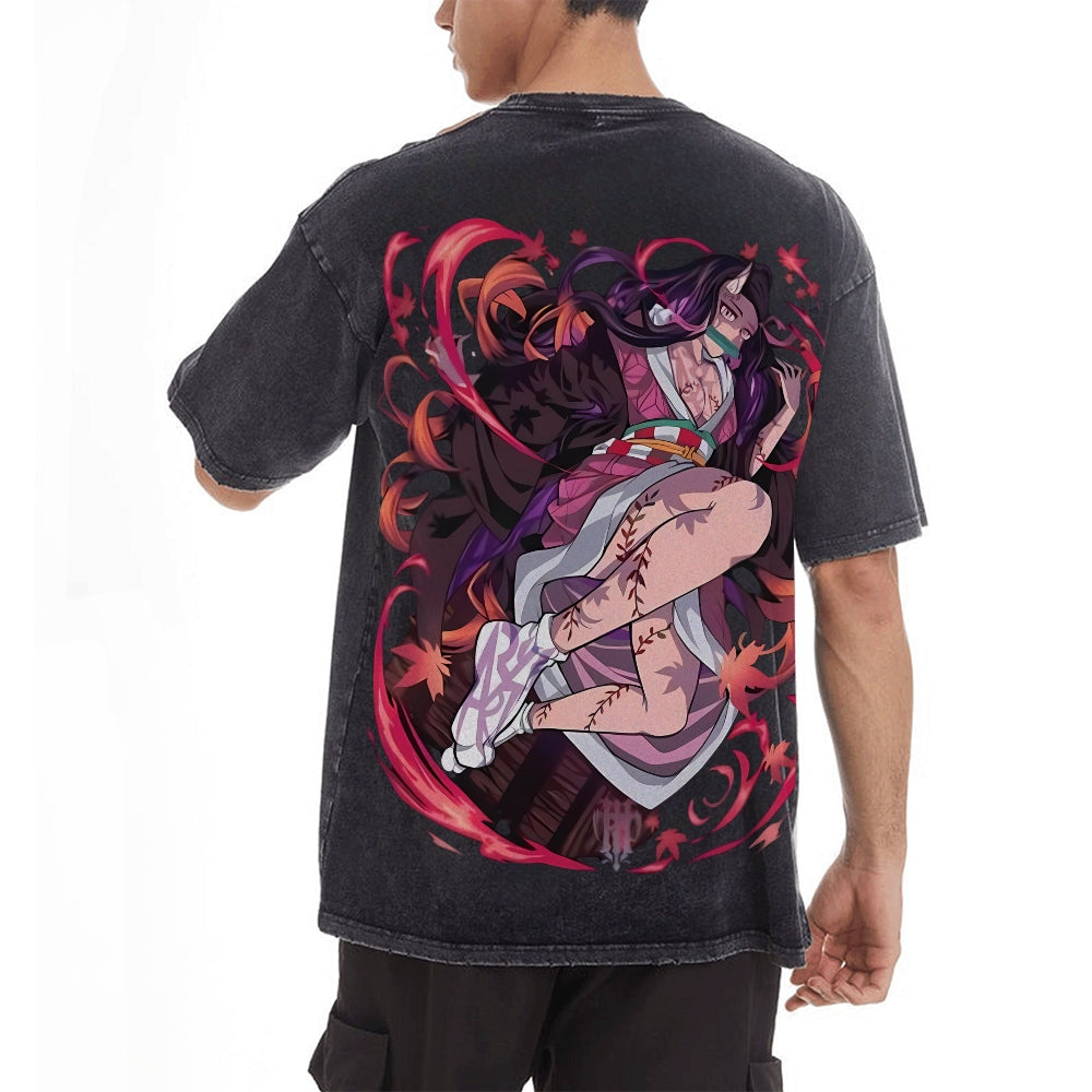 Vintage Oversized T-Shirt Demon Slayer