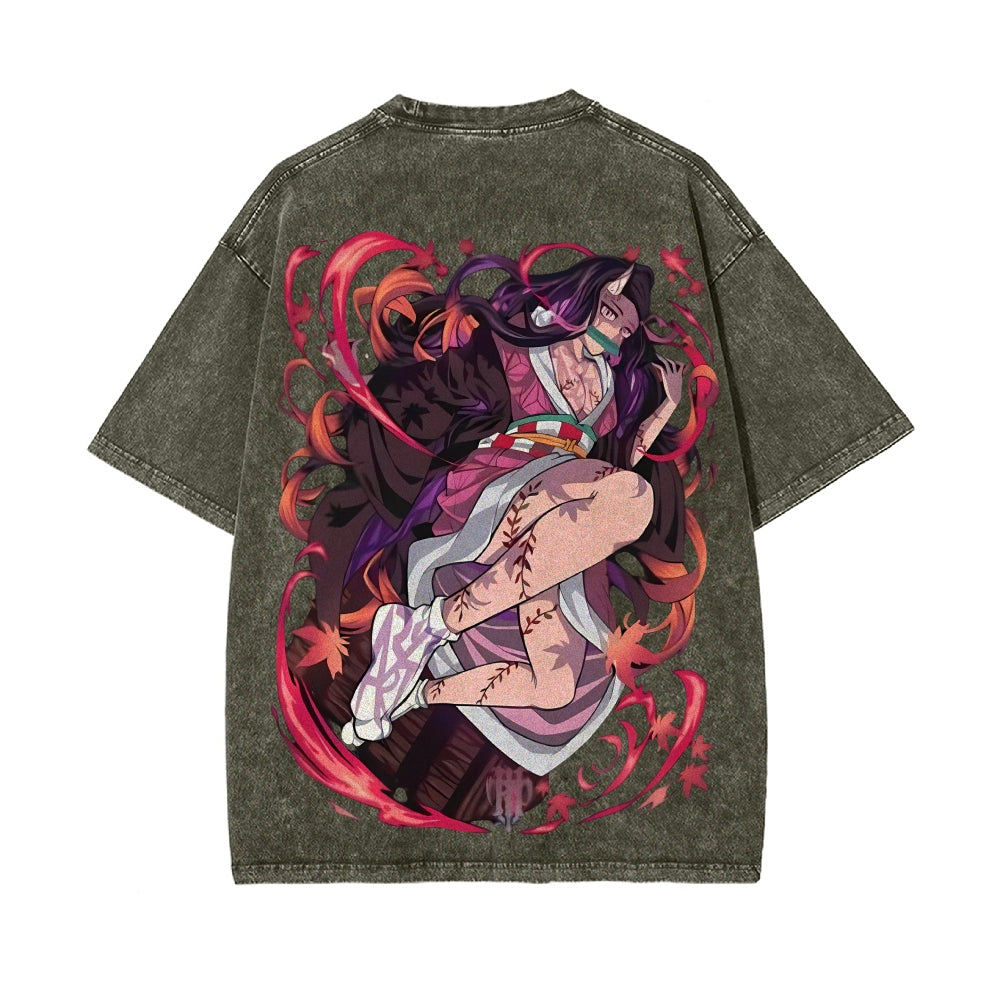 Vintage Oversized T-Shirt Demon Slayer