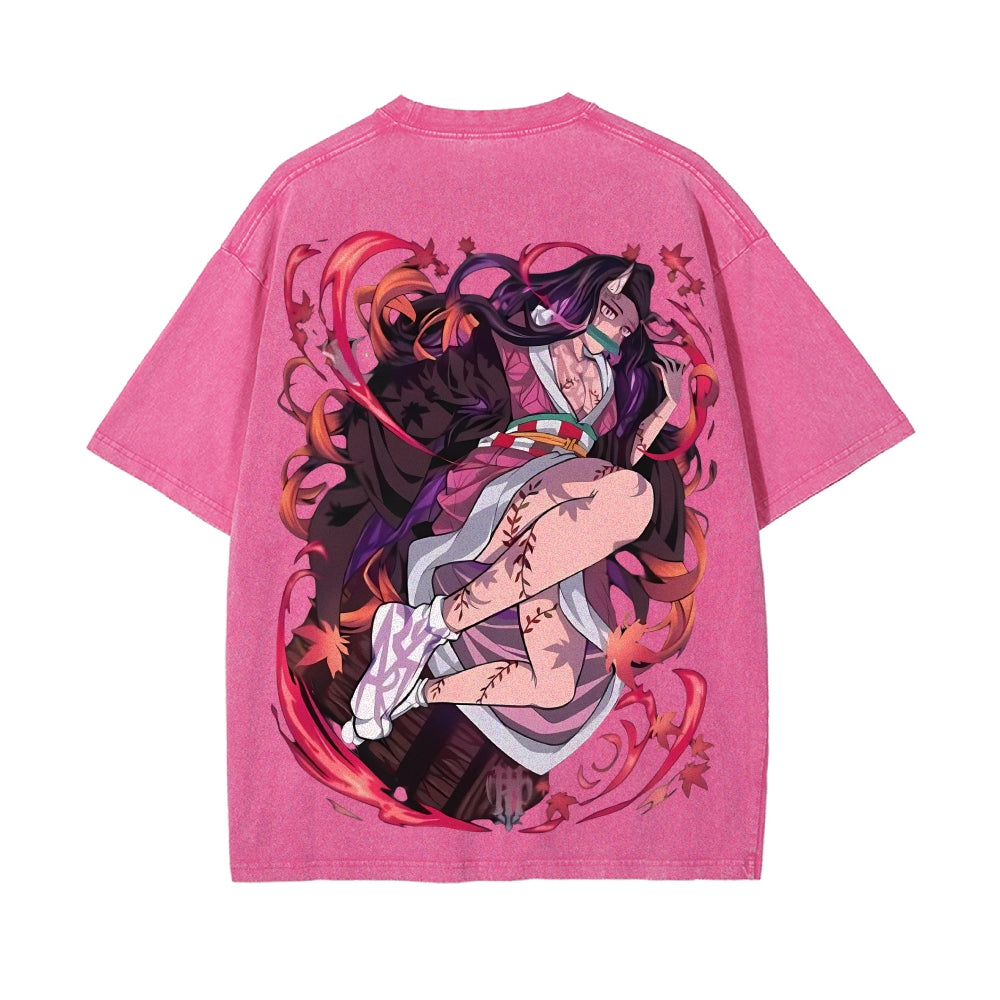 Vintage Oversized T-Shirt Demon Slayer