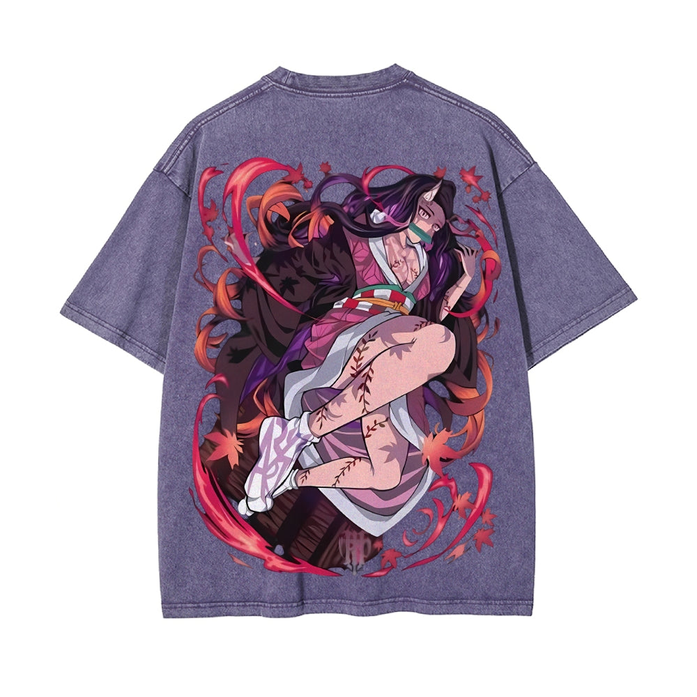 Vintage Oversized T-Shirt Demon Slayer