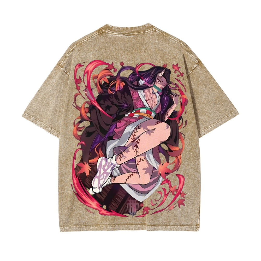 Vintage Oversized T-Shirt Demon Slayer