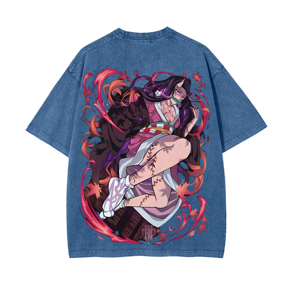 Vintage Oversized T-Shirt Demon Slayer