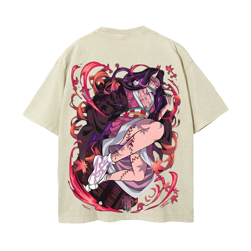 Vintage Oversized T-Shirt Demon Slayer