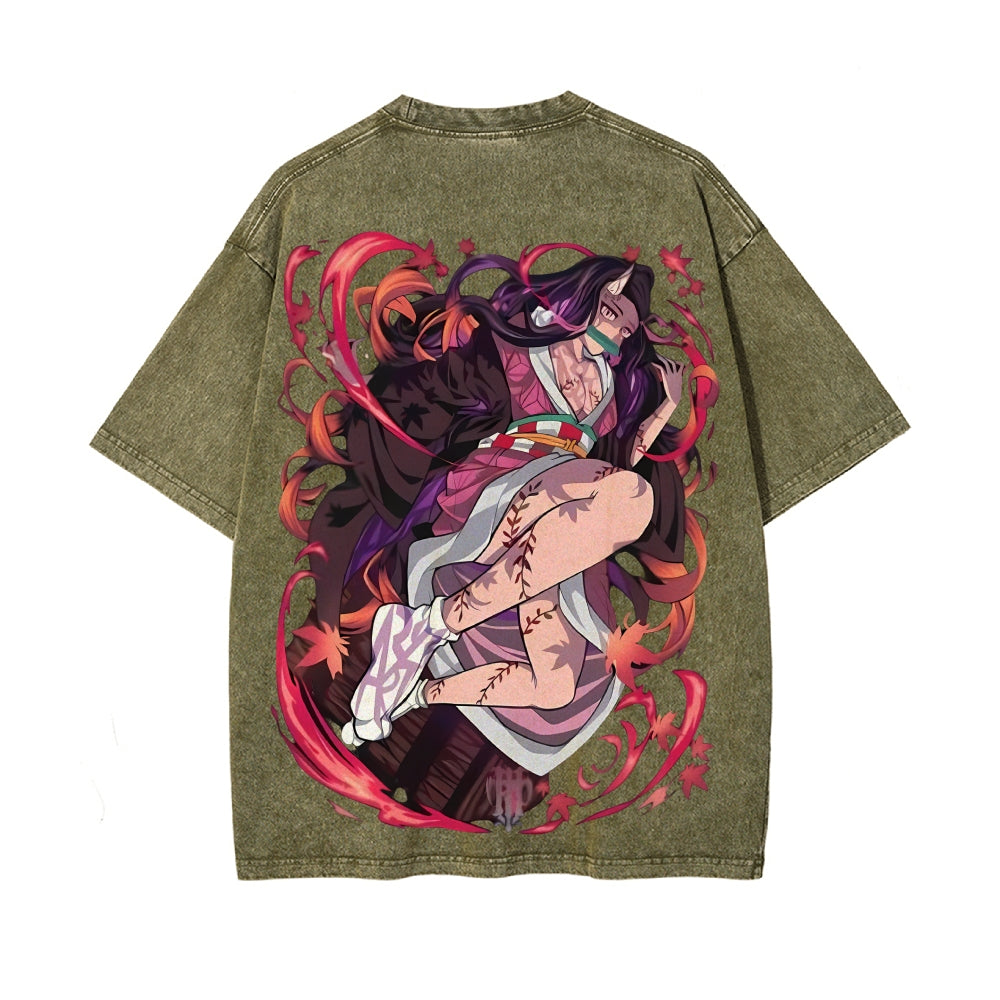 Vintage Oversized T-Shirt Demon Slayer