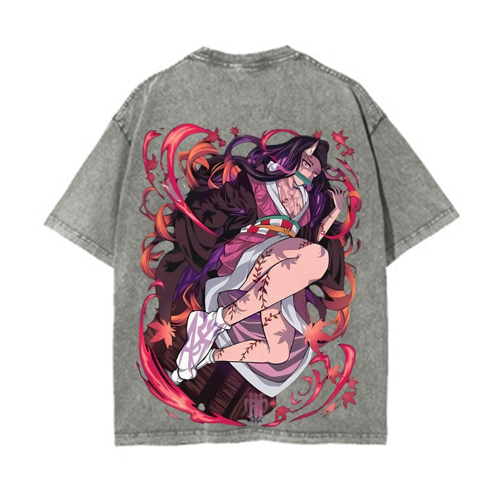 Vintage Oversized T-Shirt Demon Slayer