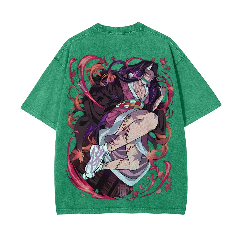 Vintage Oversized T-Shirt Demon Slayer