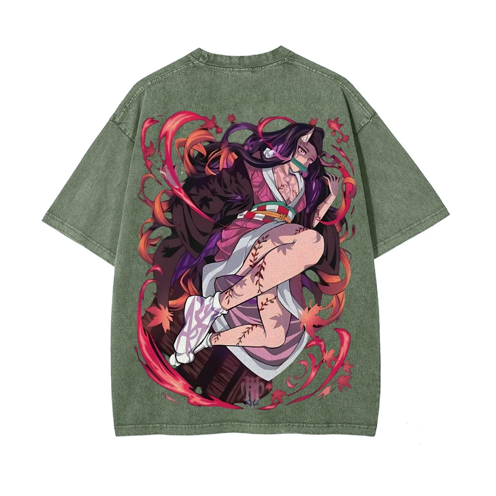 Vintage Oversized T-Shirt Demon Slayer
