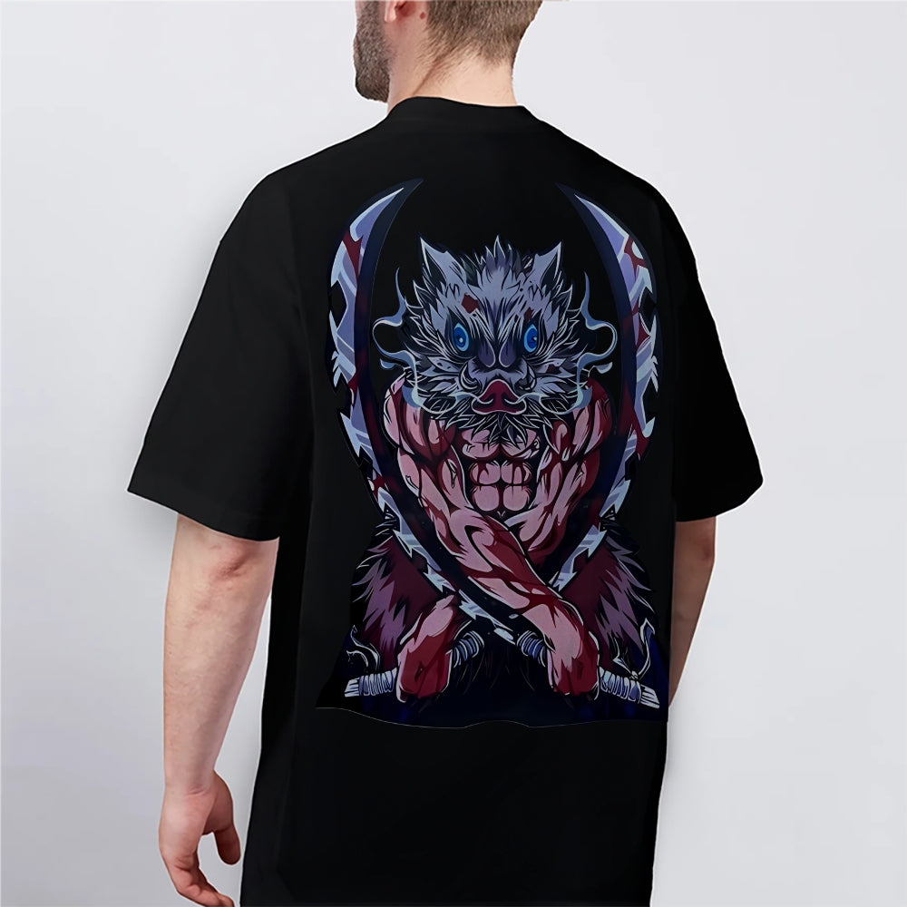 Demon Slayer Cotton Unisex Crew Neck Anime T-Shirt