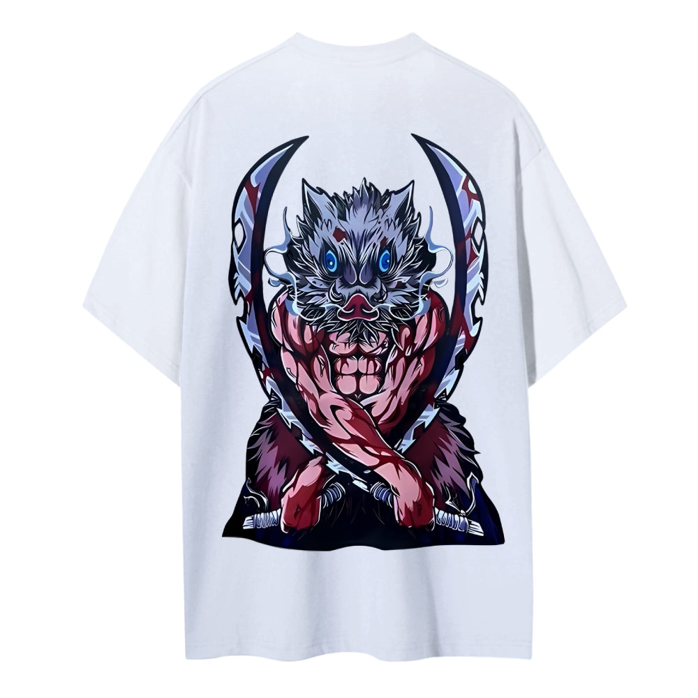 Demon Slayer Cotton Unisex Crew Neck Anime T-Shirt