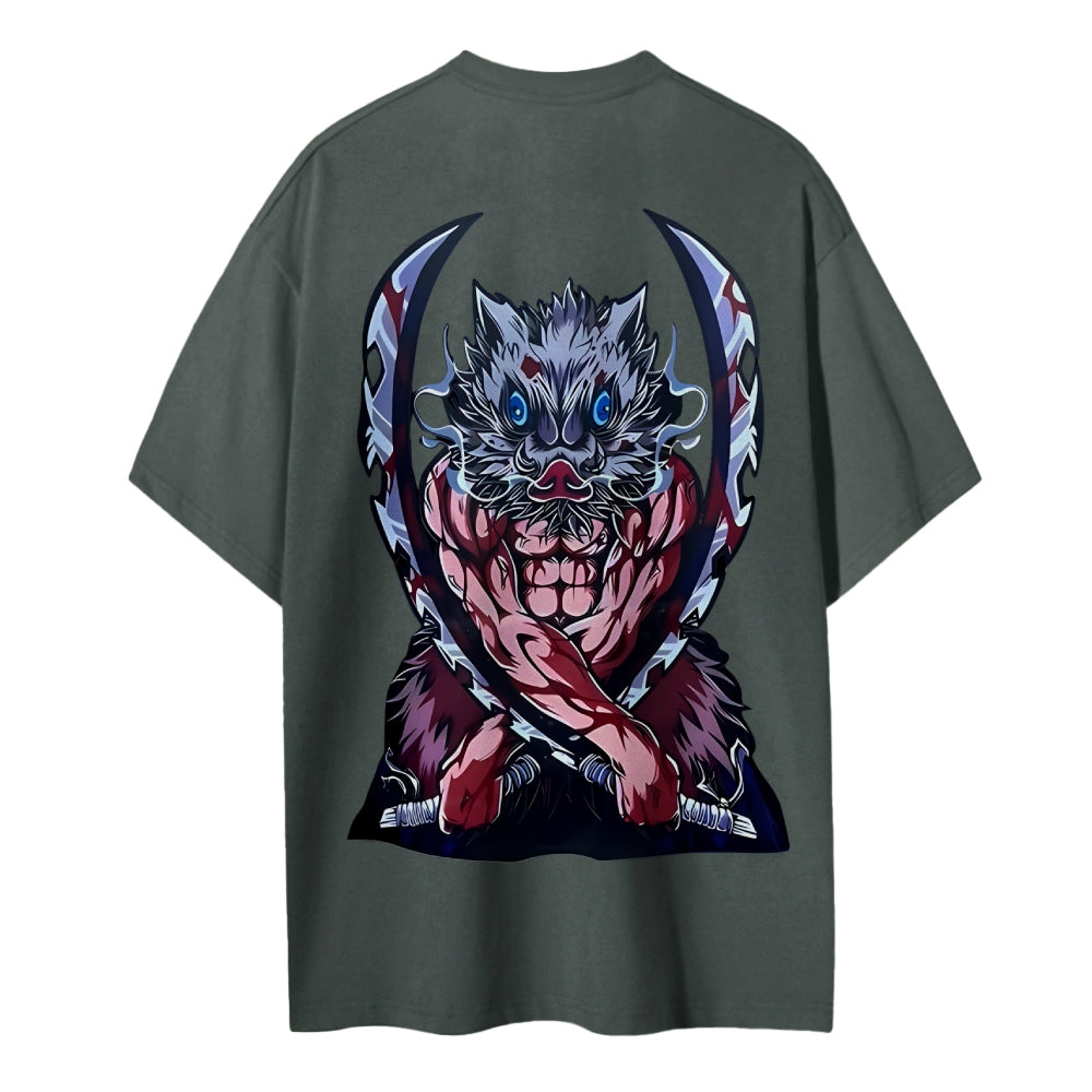Demon Slayer Cotton Unisex Crew Neck Anime T-Shirt