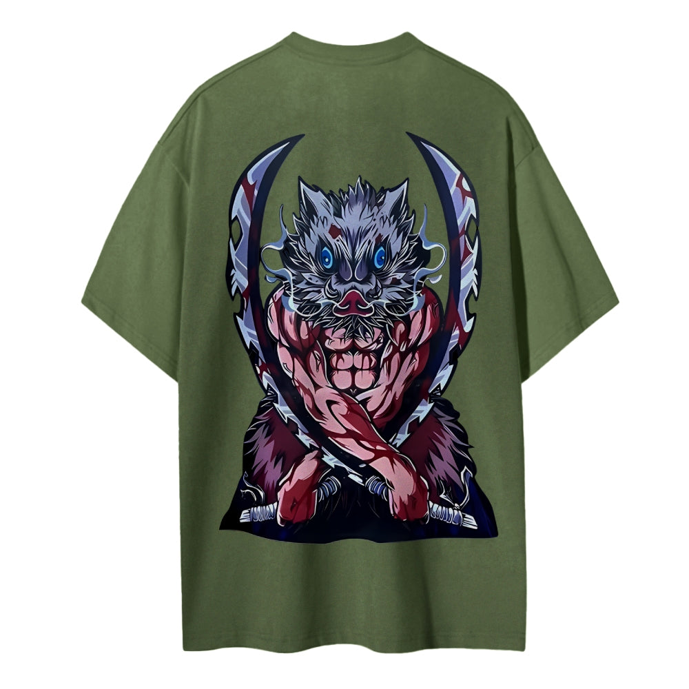 Demon Slayer Cotton Unisex Crew Neck Anime T-Shirt