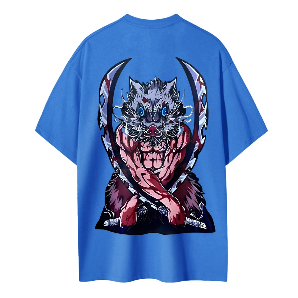 Demon Slayer Cotton Unisex Crew Neck Anime T-Shirt