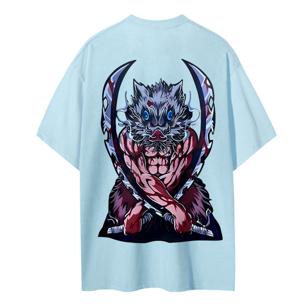 Demon Slayer Cotton Unisex Crew Neck Anime T-Shirt