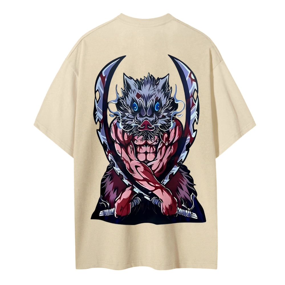Demon Slayer Cotton Unisex Crew Neck Anime T-Shirt