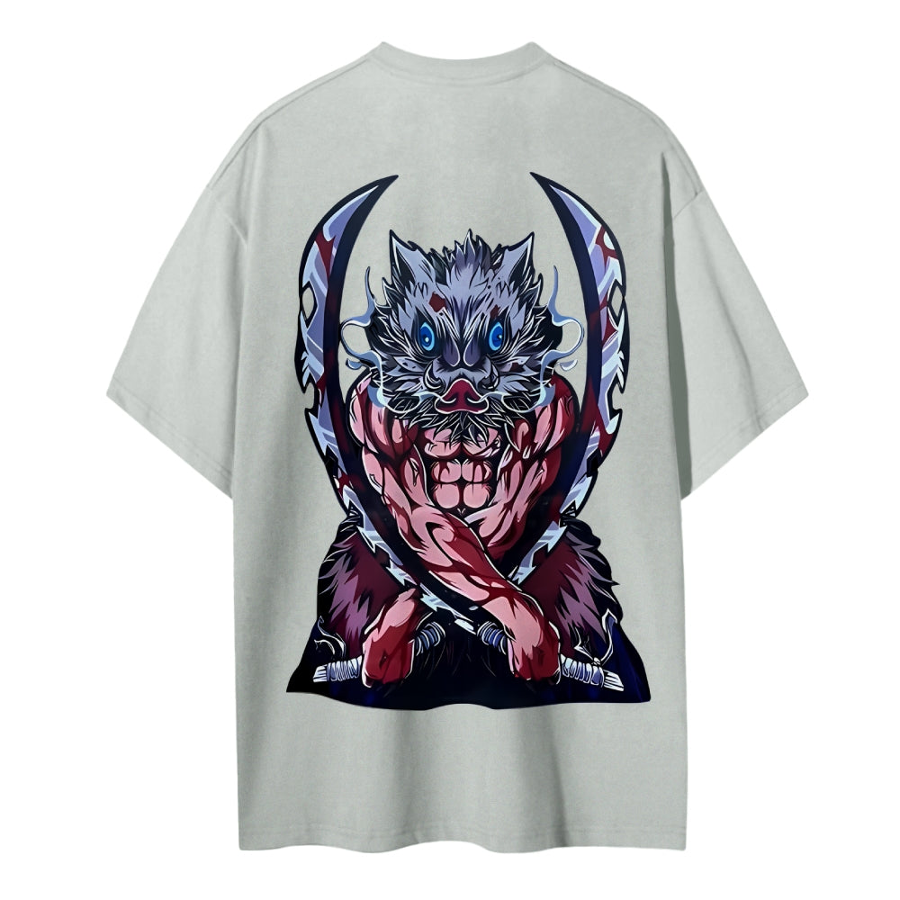 Demon Slayer Cotton Unisex Crew Neck Anime T-Shirt