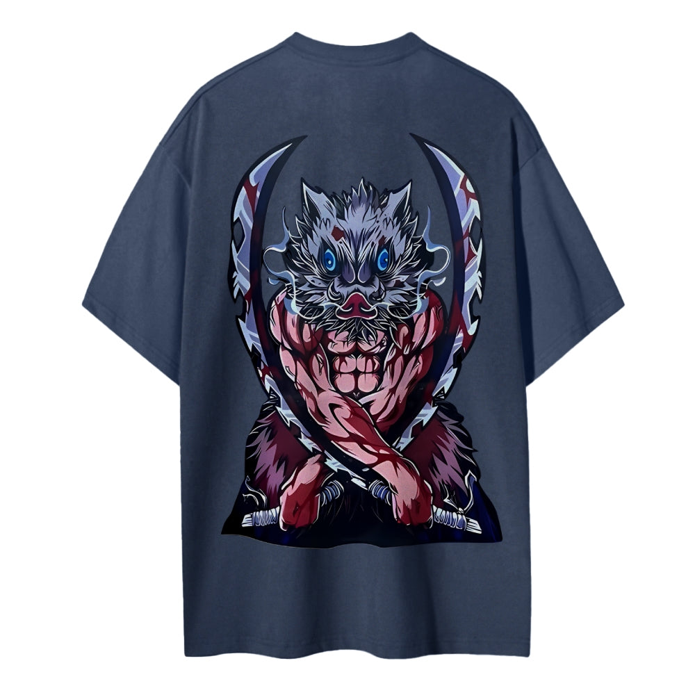 Demon Slayer Cotton Unisex Crew Neck Anime T-Shirt