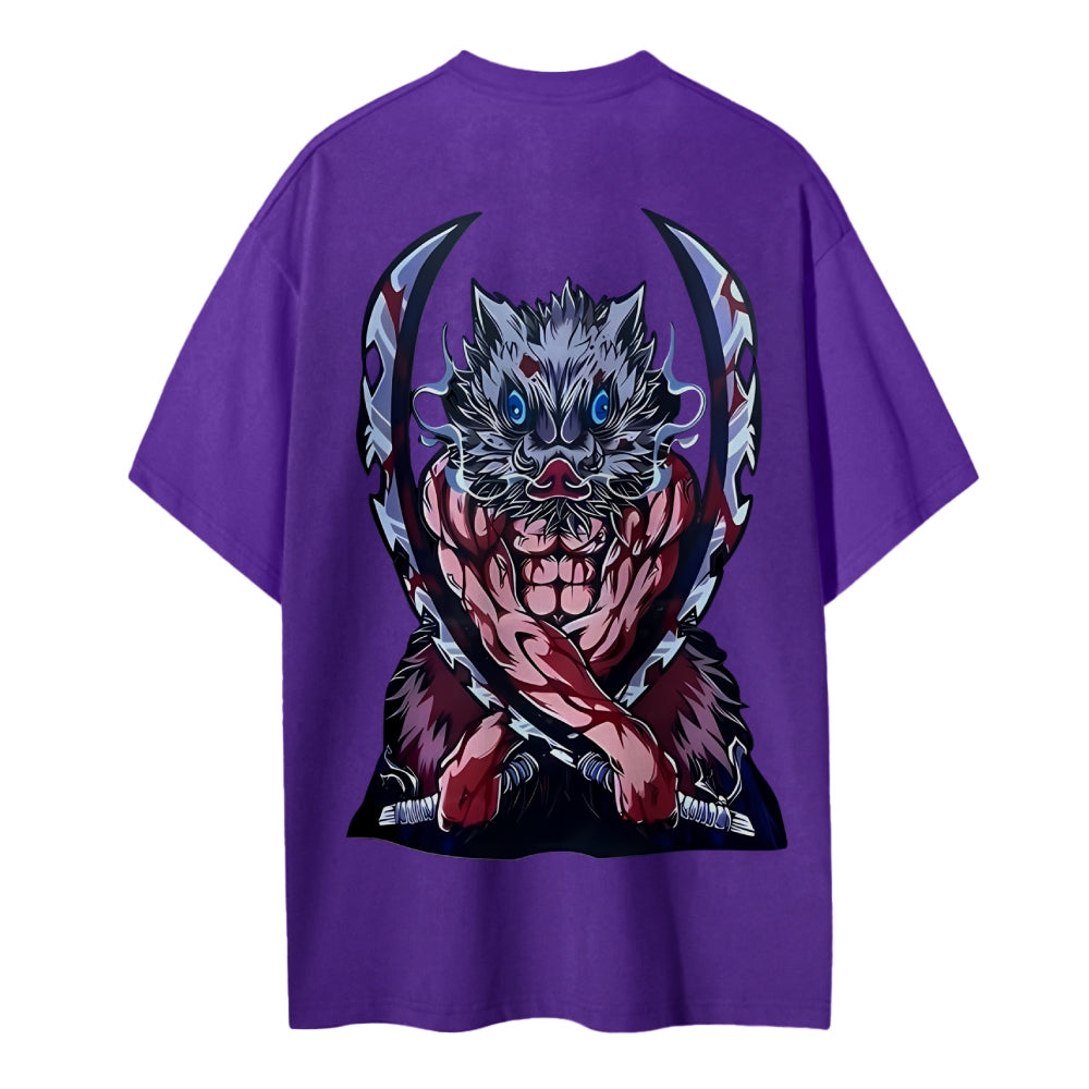 Demon Slayer Cotton Unisex Crew Neck Anime T-Shirt