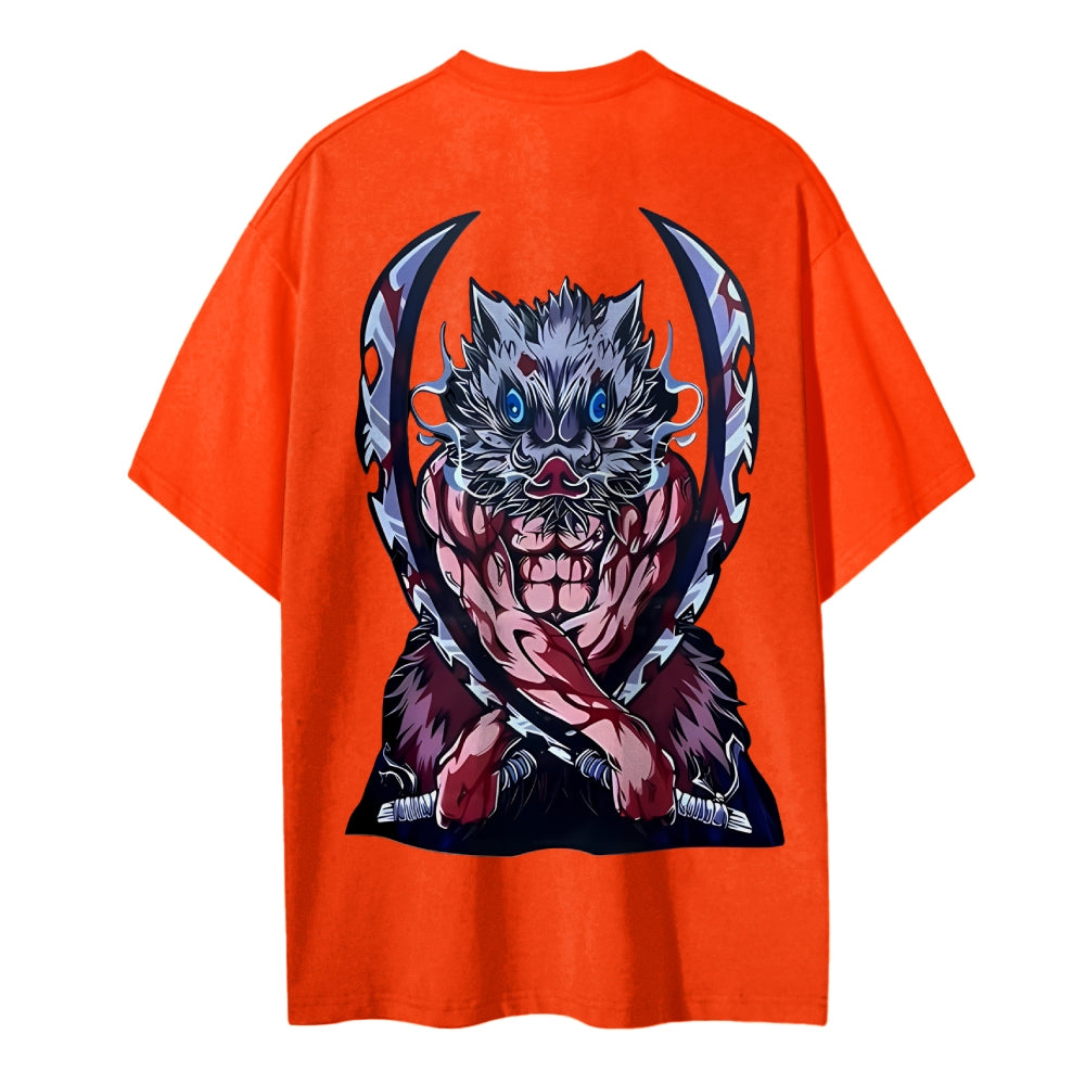 Demon Slayer Cotton Unisex Crew Neck Anime T-Shirt