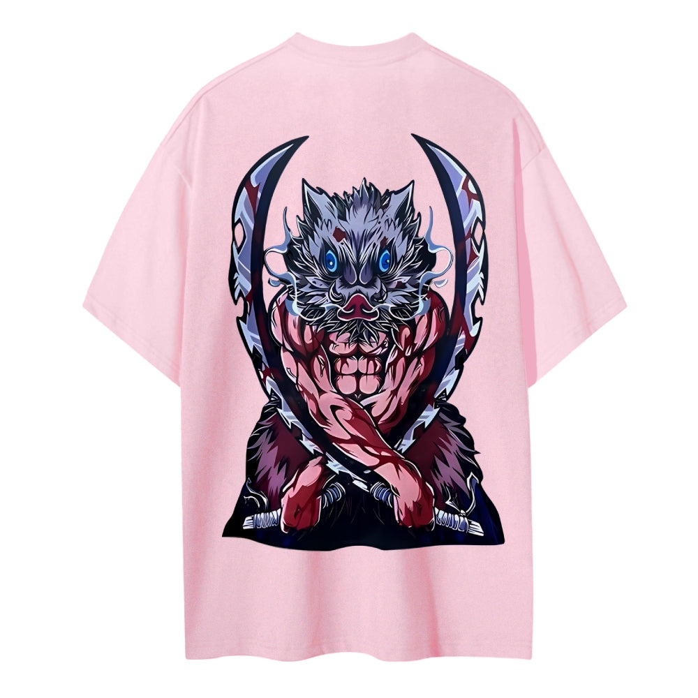 Demon Slayer Cotton Unisex Crew Neck Anime T-Shirt