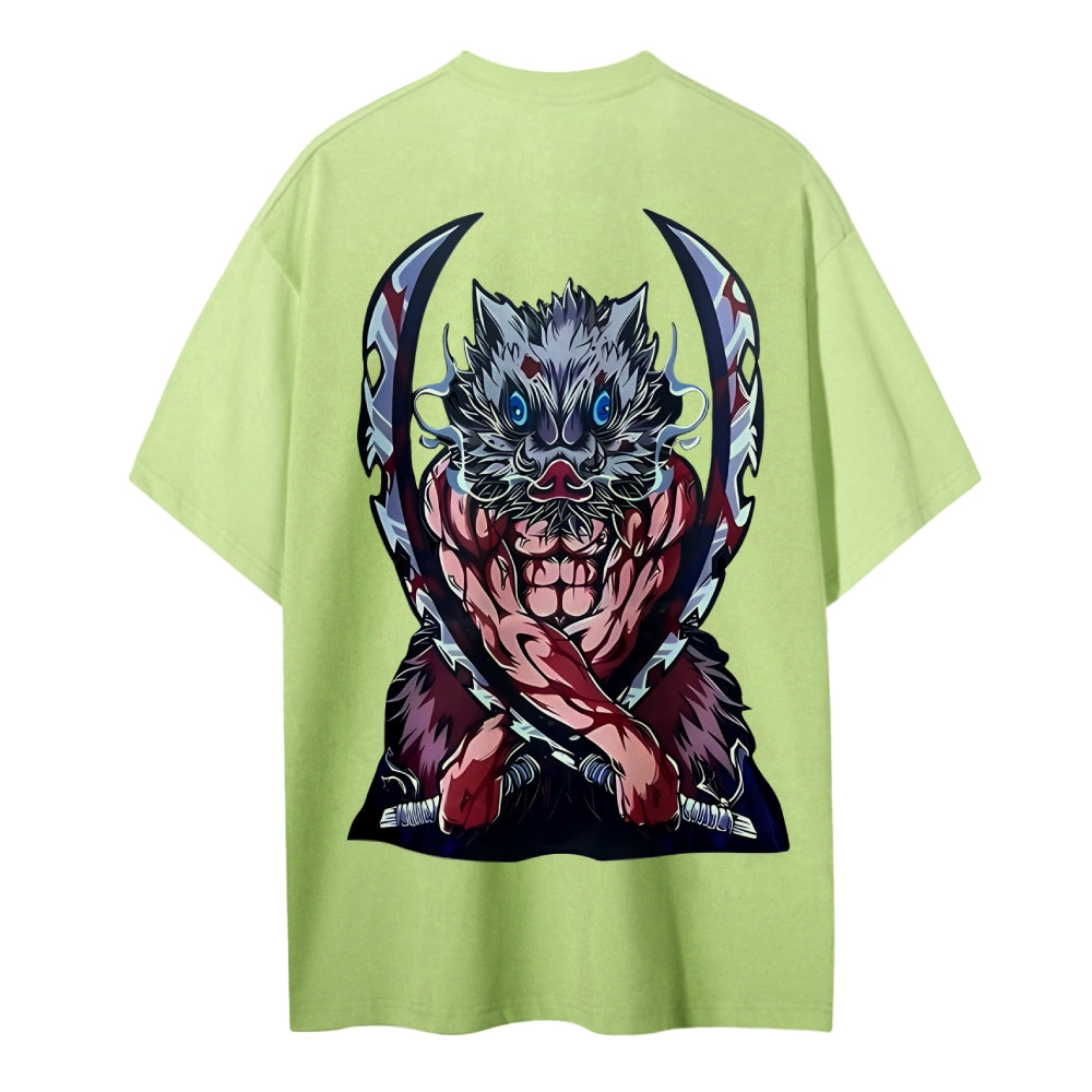 Demon Slayer Cotton Unisex Crew Neck Anime T-Shirt