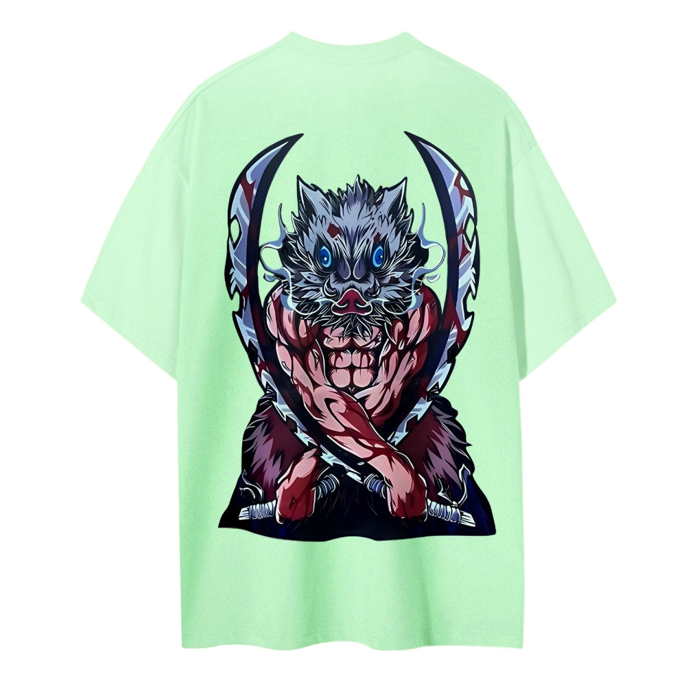 Demon Slayer Cotton Unisex Crew Neck Anime T-Shirt