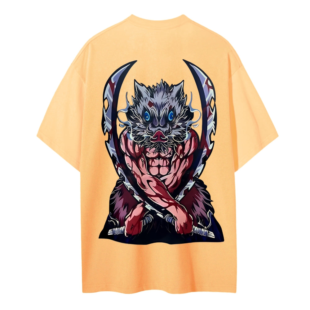 Demon Slayer Cotton Unisex Crew Neck Anime T-Shirt