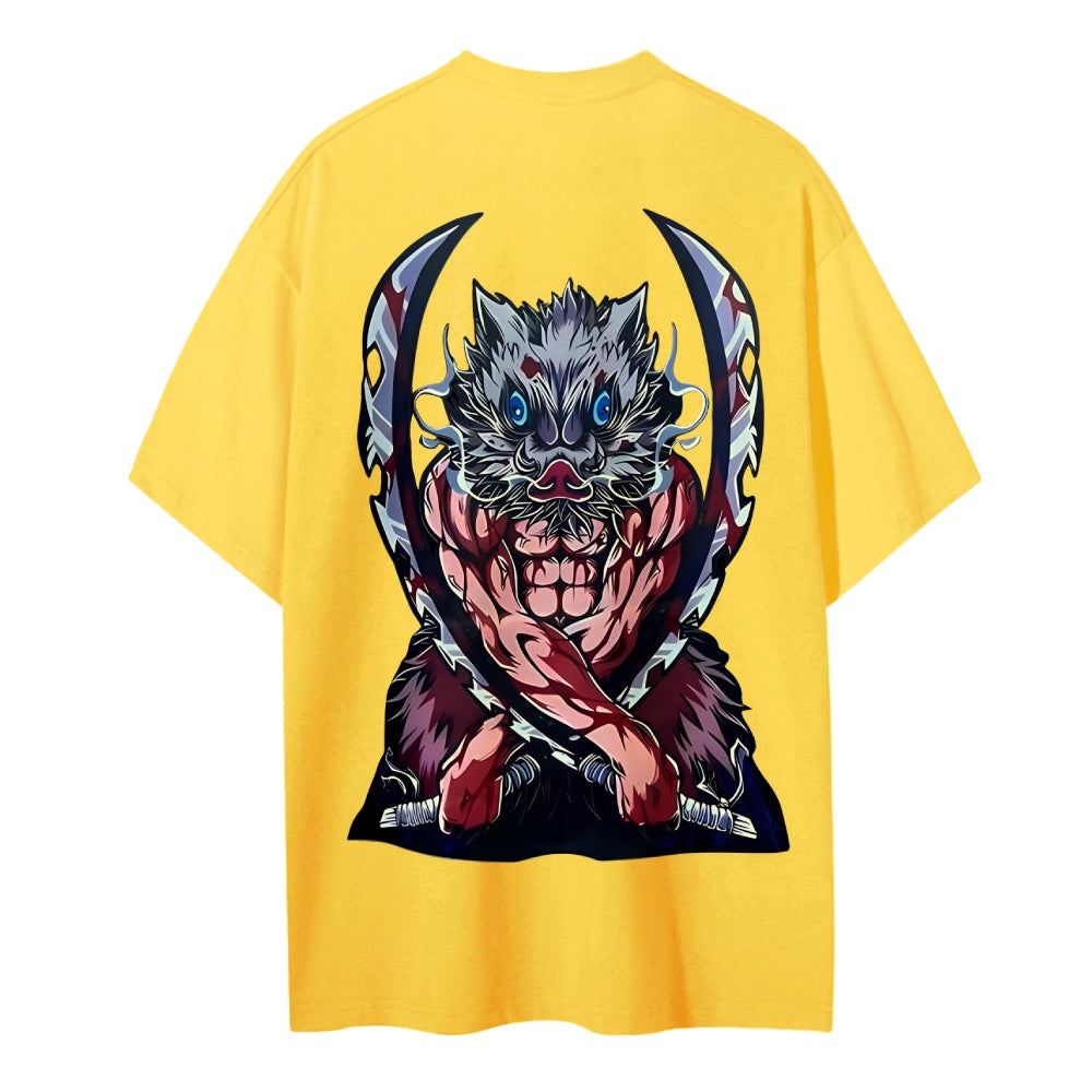 Demon Slayer Cotton Unisex Crew Neck Anime T-Shirt