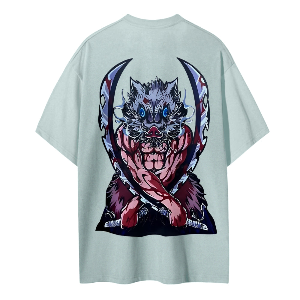 Demon Slayer Cotton Unisex Crew Neck Anime T-Shirt